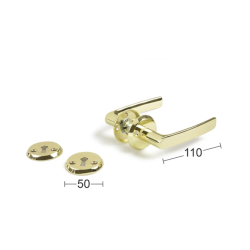 Habo drgreb med ngleskilte - indendrs - Poleret messing - Model Torino