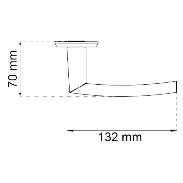 Habo drgreb - Udvendigt - Mat sort - Model Atlanta