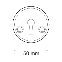 Habo Nyckelskylt - Borstad mssing - Modell 2991