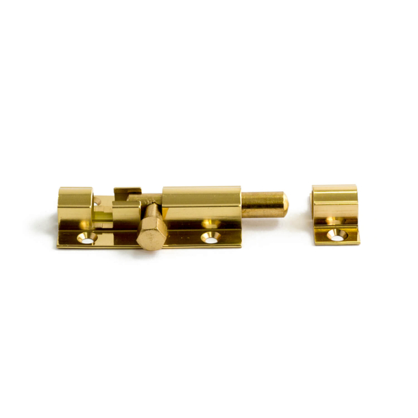 Habo door bolt - Polished brass - Model 4539