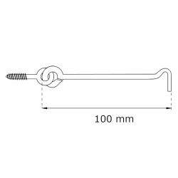 Habo sztormowy Habo - Jasny nikiel - 100 mm