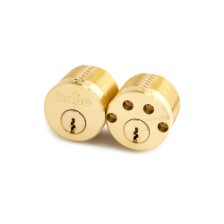 Habo cylinderls dubbel rund mssing