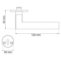 Habo Drrhandtag - Inomhus - Svart, Model Edmonton - Nya drrar