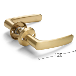 HABO Drrhandtag - Utomhus - Borstad mssing - Modell A2560