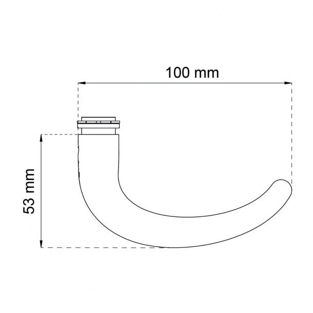 HABO drgreb Coupe massiv Brstet rustfrit Stl