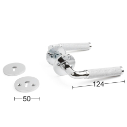 HABO drrhandtag Lexington inkl. nyckeltecken - Krom
