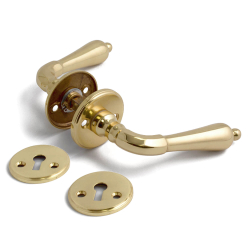 Habo drgreb - Indvendig inkl. Ngleskilt - Messing - Model A9683