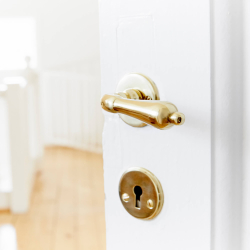 Habo drgreb - Indvendig inkl. Ngleskilt - Messing - Model A9683