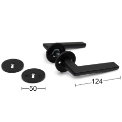 Drgreb indenDrs - Sort - Rosetter og Ngleskilt - Model DENVER - Nye Dre