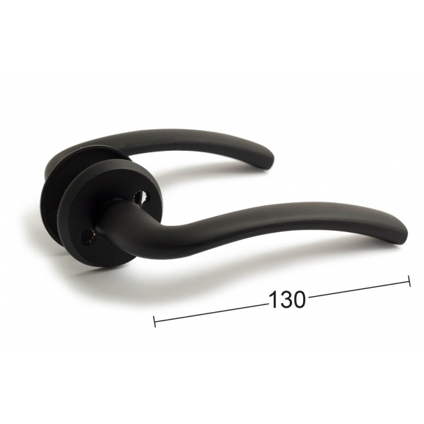 Habo Drgreb udvendigt - Sort - Vrider og cylinderring - Model Oslo