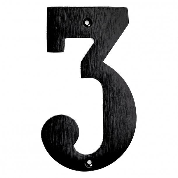 House numbers, Black, 140 mm, Model 572