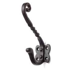 Hat hook - HABO - Black wrought iron - 135mm