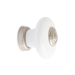 Uchwyt do mebli - ERIK - Porcelana/Szczotkowany nikiel