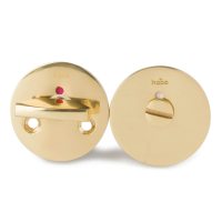 Habo Toiletbestning - Model F262 - Messing