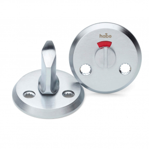 Habo WC-beslag - Modell A262 - Borstad krom