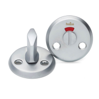 Habo WC-beslag - Modell A262 - Matt krom