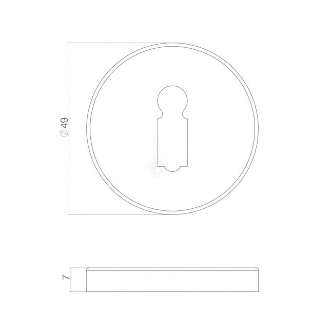 Nyckelskylt - Inomhus - Intersteel - Gammalt jrn