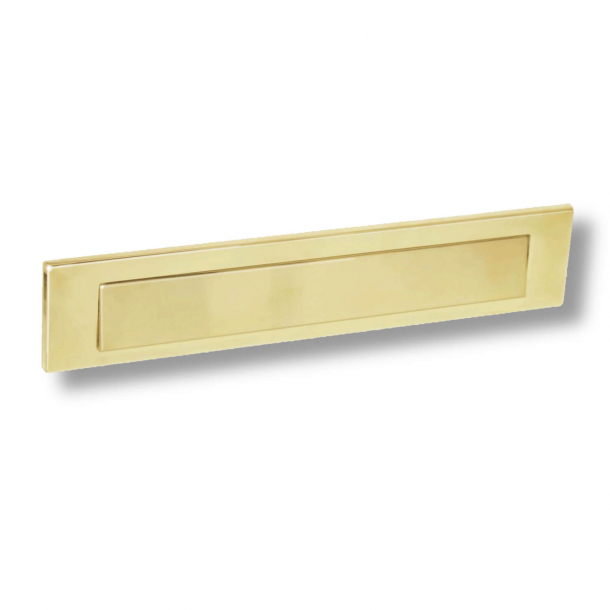 Letter frame - Brass with lacquer - Letter box Outgoing letter flap - h70 x b347 x d7