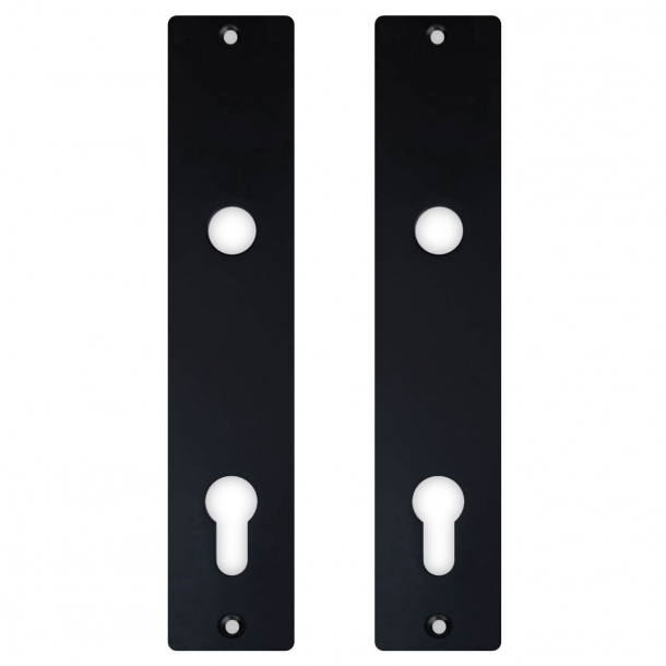 Szyld d&#322;ugi - Czarny - Zamek europrofile - 45x220mm - cc 92mm