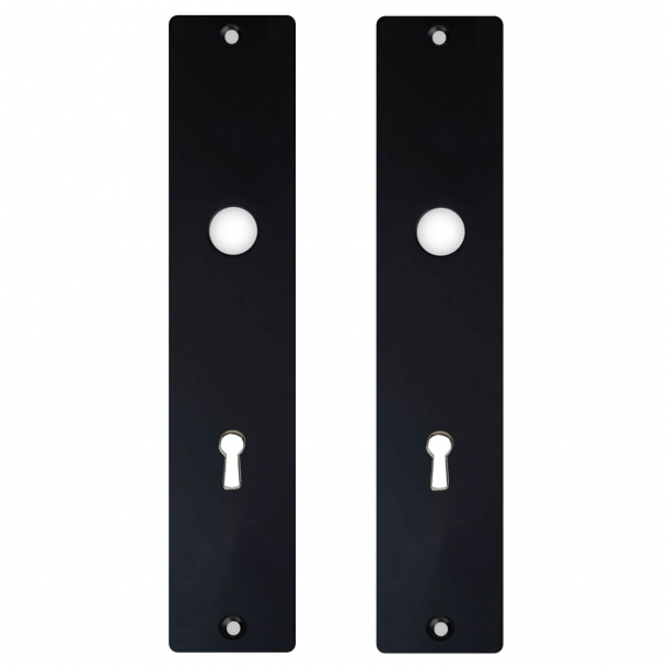 Back plate with key hole - Black - Classic - 45x220mm