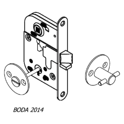 WC-beslag - T-bar - Svart - cc30mm