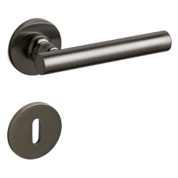 D&ouml;rrhandtag med nyckelskylt - Olivari - Satin antracit - Modell DOLCE VITA