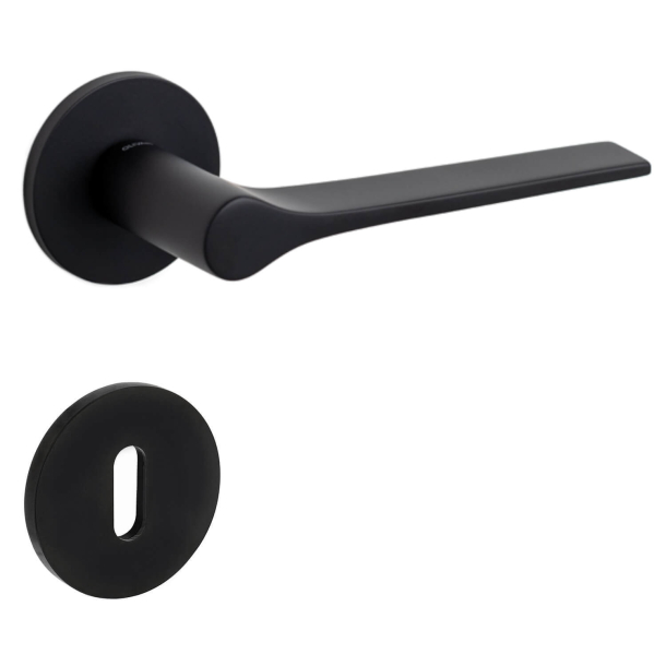 Door handle - Matt black - Gio Ponti LAMA L