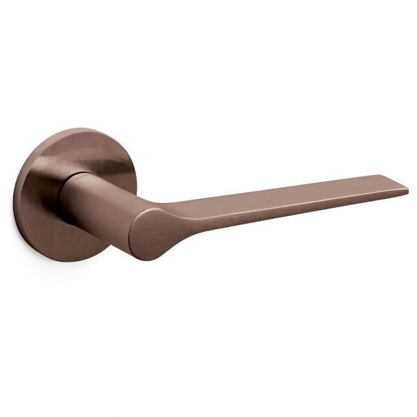 Door handle - Brushed bronze - Gio Ponti LAMA L