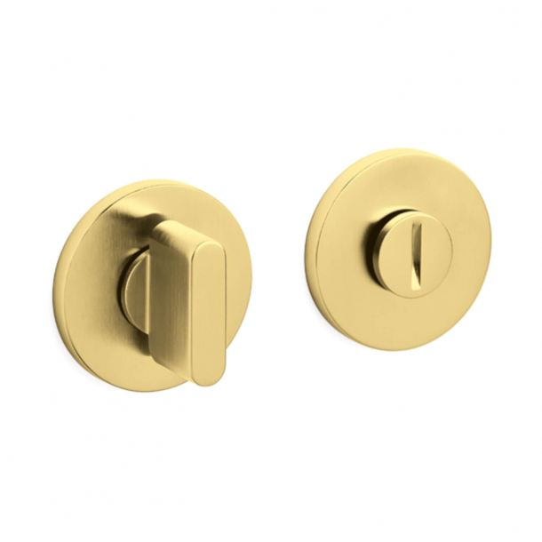 Privacy lock - Brushed brass PVD - Gio Ponti LAMA L