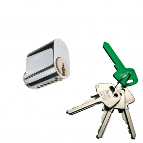 RD1660 Enkelt oval cylinder blank krom, ekskl. skruer