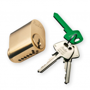 RD1660 Enkelt oval cylinder ekskl. skruer, messing