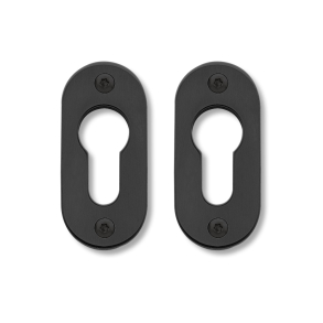 Randi Line 18 cylinderskilt - cyl/cyl- Smalprofil - Sort PVD