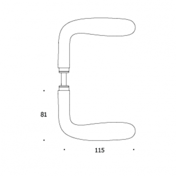 Klamka RANDI - WING - Czarny PVD - Model 1074