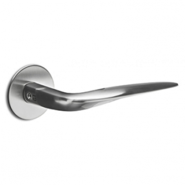 RANDI door handle WING- Brushed steel - Model 1074 - cc 38 mm