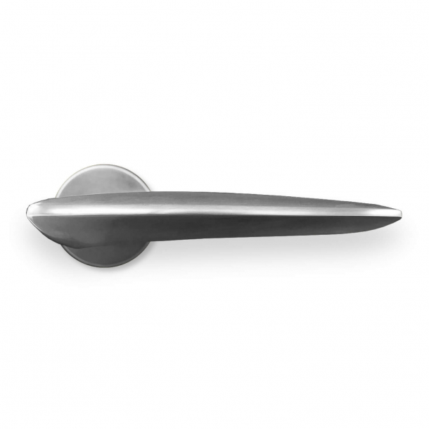RANDI door handle WING- Brushed steel - Model 1074 - cc 38 mm