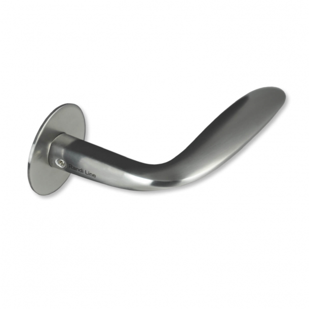 RANDI door handle WING- Brushed steel - Model 1074 - cc 38 mm