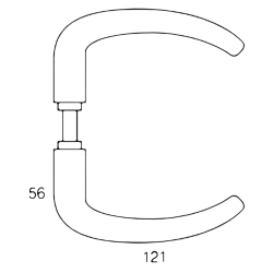 Randi drgreb - Brstet rustfrit stl - Model 1091