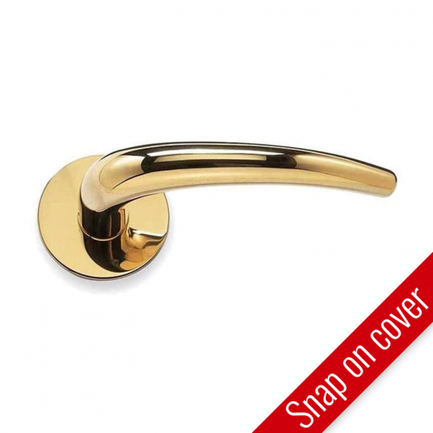 Door handle - Exterior - Brass - Classic Line - Snap-on-cover - cc38mm