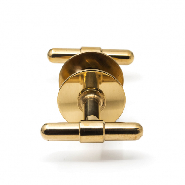 RANDI brass door handle - C-form - Model p3023
