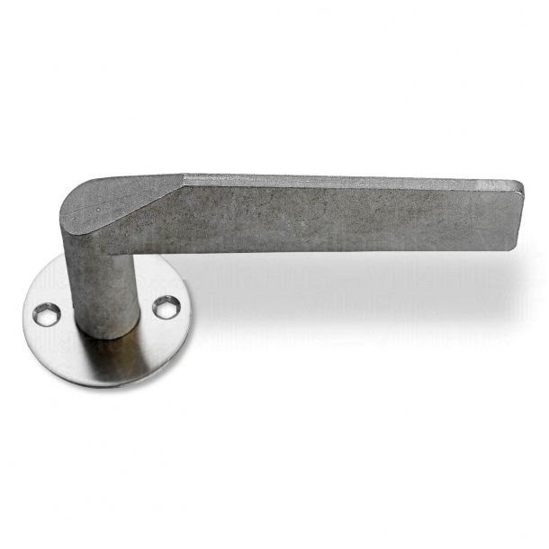 RANDI door handle Komé Raw stainless steel - Wood screws