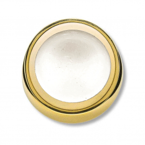 Drrstopp - Polerad mssing - Vggmodell - Vit stopp - 50 mm