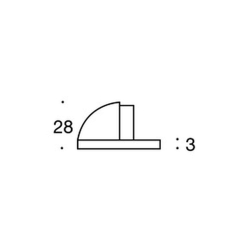 Drrstopp "Turtle" - Polerat mssing - Vitstopp