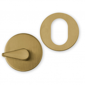 Vridergreb + Cylinderring 2 mm - R messing - Kom RAW - ASSA cc30 mm