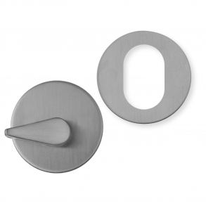 Vridergreb + Cylinderring 2 mm - R stl - Kom RAW - ASSA cc30 mm