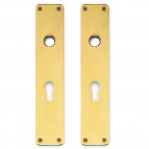 Back plate - Brass - Europrofile cc72 mm - RANDI Classic Line - Model p3210