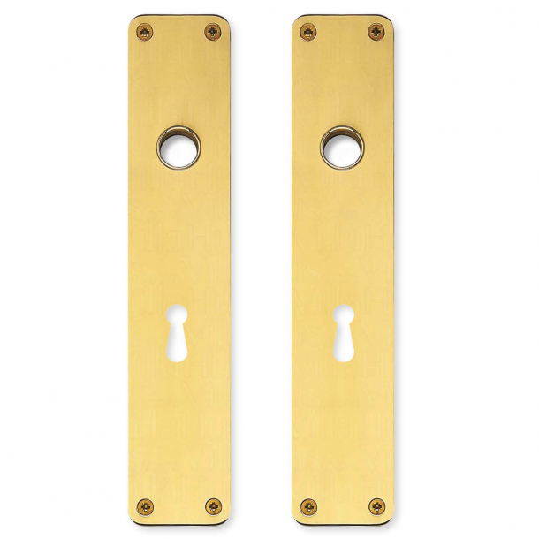 Back plate - Brass - Keyhole cc72 mm - RANDI Classic Line - Model p3310.94