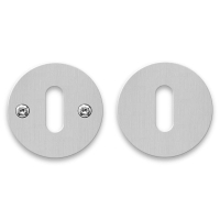 Randi ngleskilt - Rustfrit stl - cc38 mm - Synlige skruer p én side