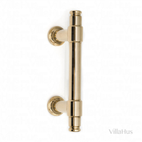 Door handle - Polished unlacquered brass - Model 705 - CC 187 mm - BRASS  door handles - VillaHus