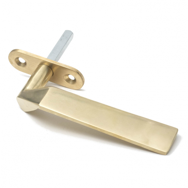 Randi window handle - Right - Brushed brass without lacquer - C.F. Møller Architects - Model KOMÈ