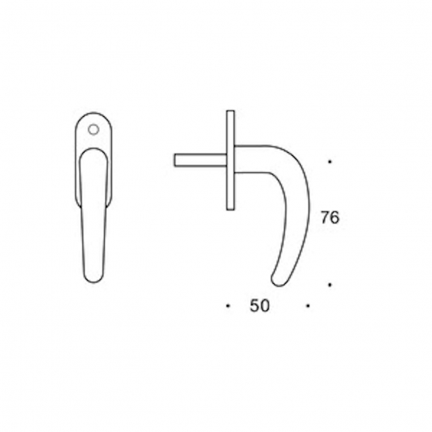 Paskvilgreb messing - RANDI - Lille coup - Model 1788